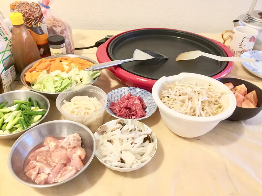 焼きうどんwith my daughter tonight, 簡単で美味しい😋|Hong Mi(hiromi )さん