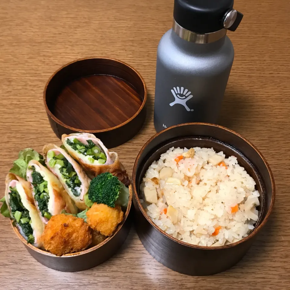 Snapdishの料理写真:筍ご飯弁当☆|やまさんさん