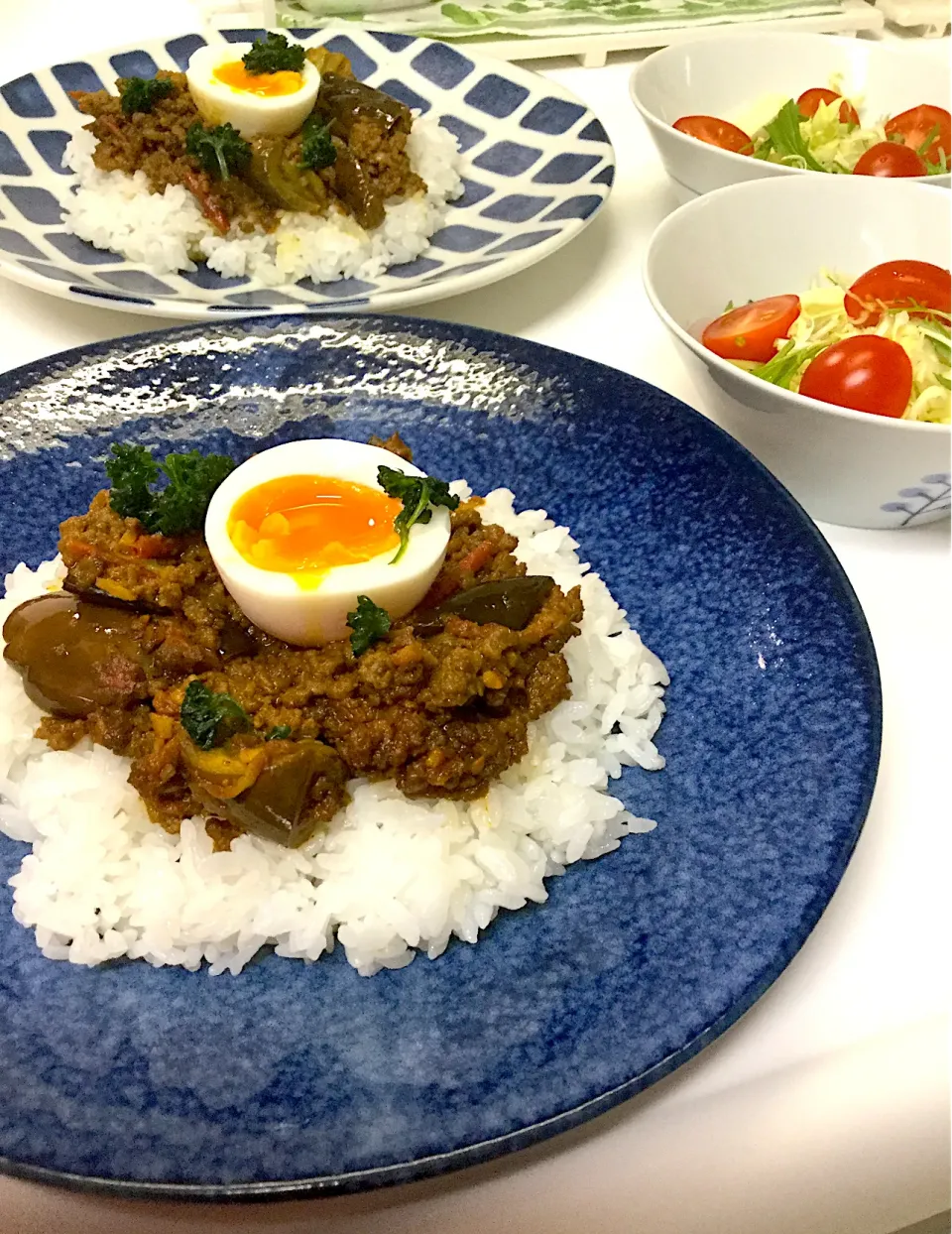 茄子を入れたキーマカレー🍛|machiさん