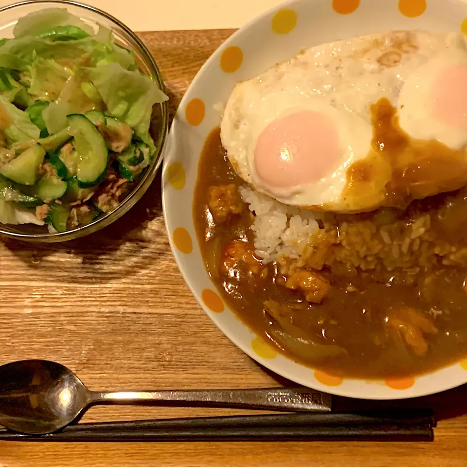 エビカレー定食(◍•ڡ•◍)❤|いつみさん