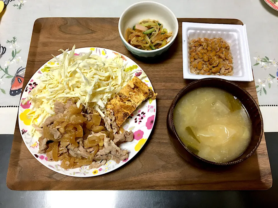 豚コマで生姜焼きのご飯|みよさん