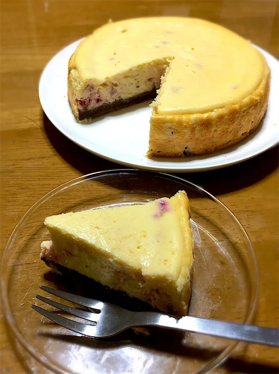 Snapdishの料理写真:ラズベリーのチーズケーキ|ちほんぽさん