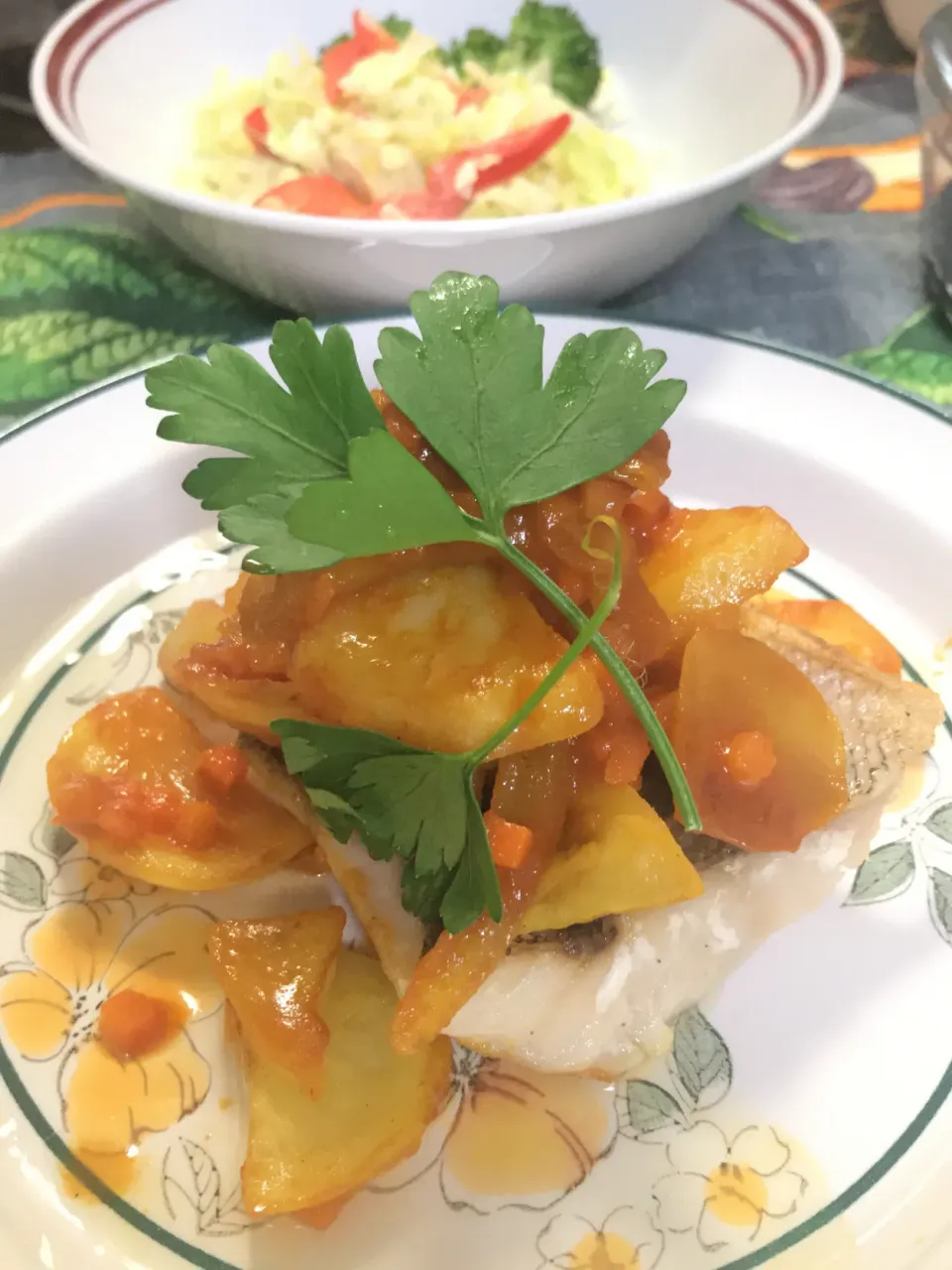 めばると根菜のカレートマト煮添え|makoさん