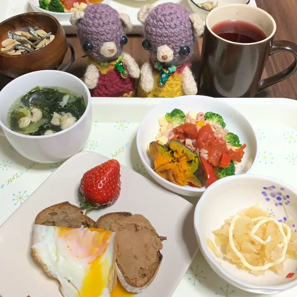 Snapdishの料理写真:あさごぱん。(*^ω^*)|chagashiさん