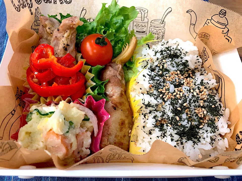 今日のお弁当（R2.4.14）|え〜かさん