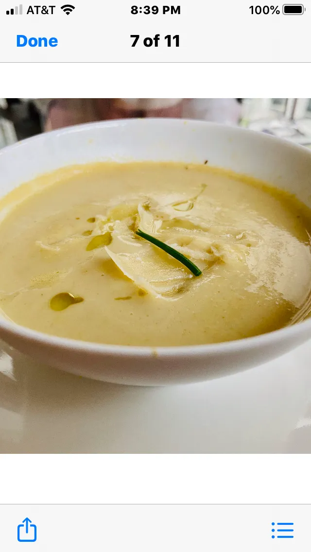 Artichoke Truffle Soup with Parmesan Curls|Christine pavelkaさん