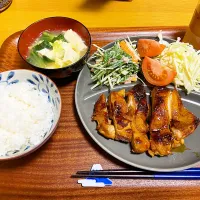 4／14今日の晩ごはん　鶏もも照り焼き|まるもち☻さん