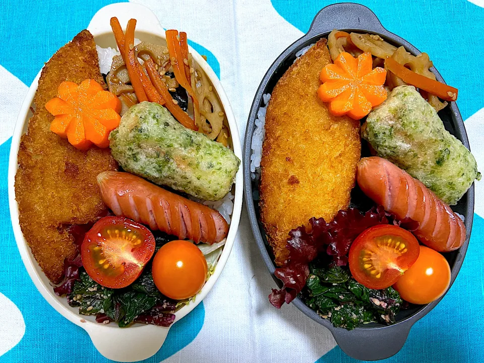 夫弁当🍱🍱海苔弁|ナナさん