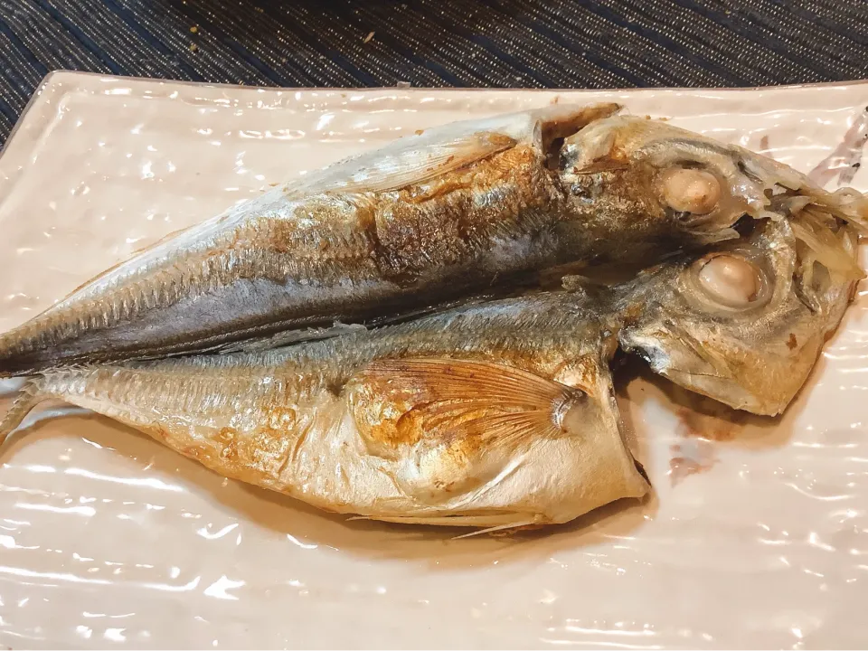 下田の民宿でいただいたアジの開き🐟😋|アライさんさん