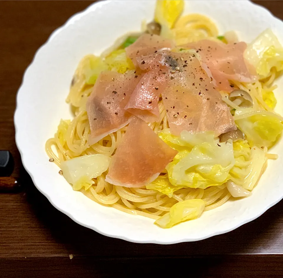 生ハムとキャベのパスタ|sakiさん