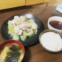 Snapdishの料理写真:蒸し鶏|渡邉諒悟さん