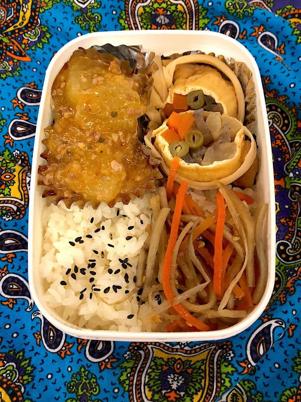 巾着煮と冬瓜麻婆弁当【めし】|超絶トルーマン石6さん