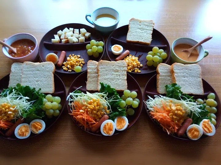 ✽朝ごパンプレート✽|＊抹茶＊さん