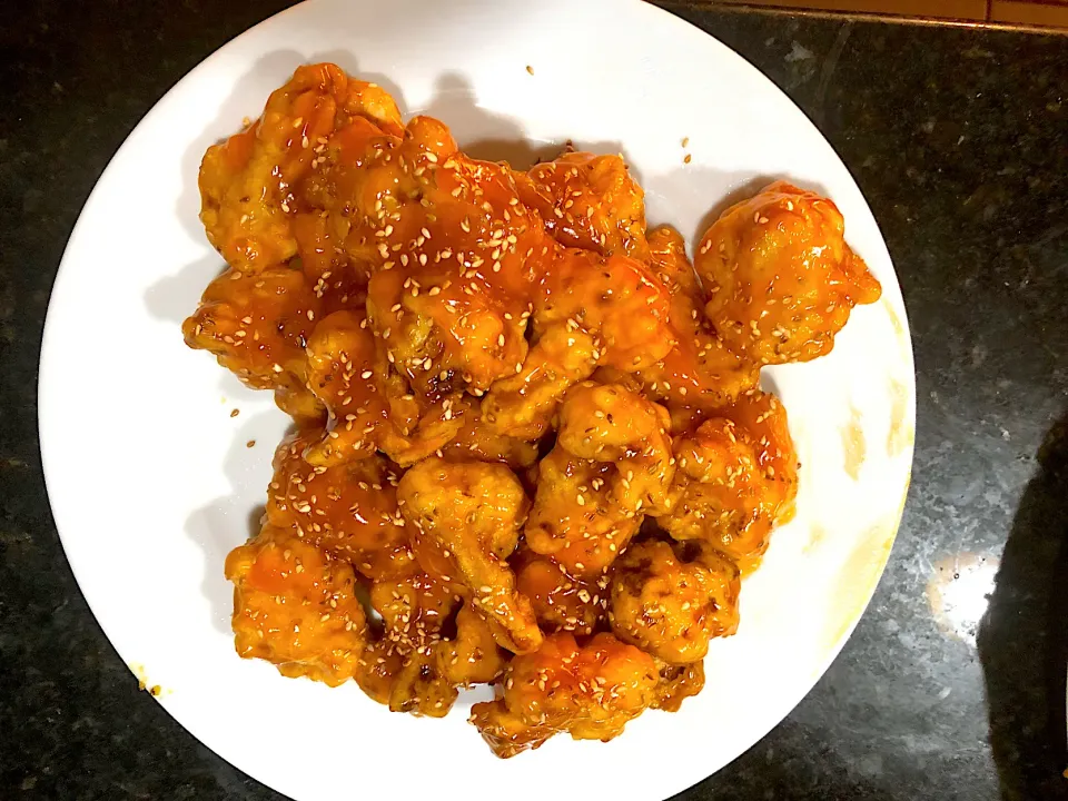 Korean fried cauliflower.|ernest ristiさん