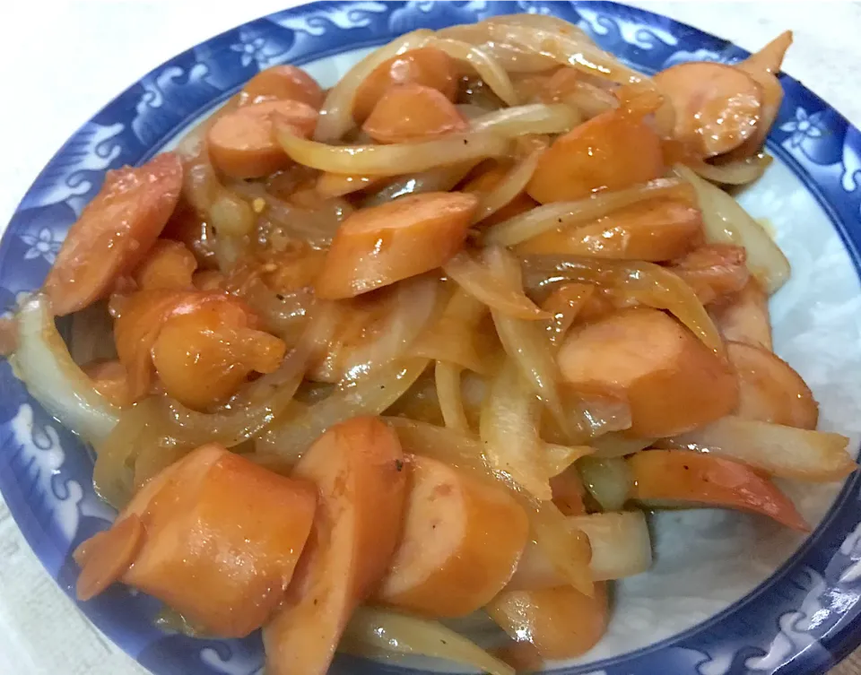 Sausage with onion|Kararak & Foodsさん