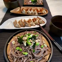 Soba and pan fried gyoza|Juneさん