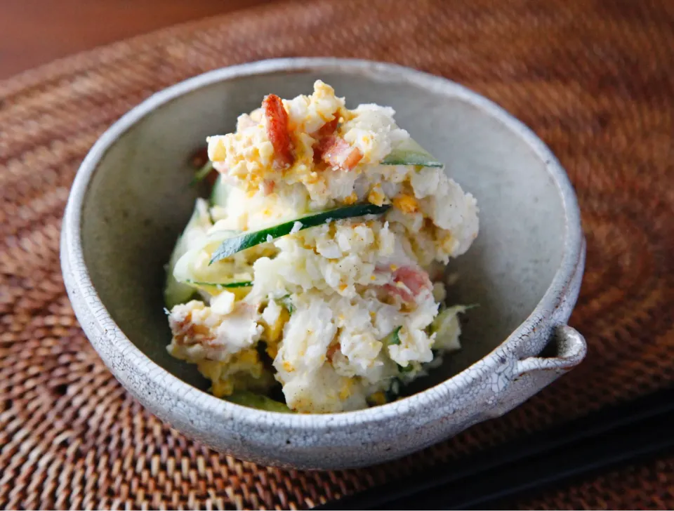 里芋とじゃがいものハーフ&ハーフポテサラ　　　　　　　　　　　　　　　Taro and potato salad|マユマユさん