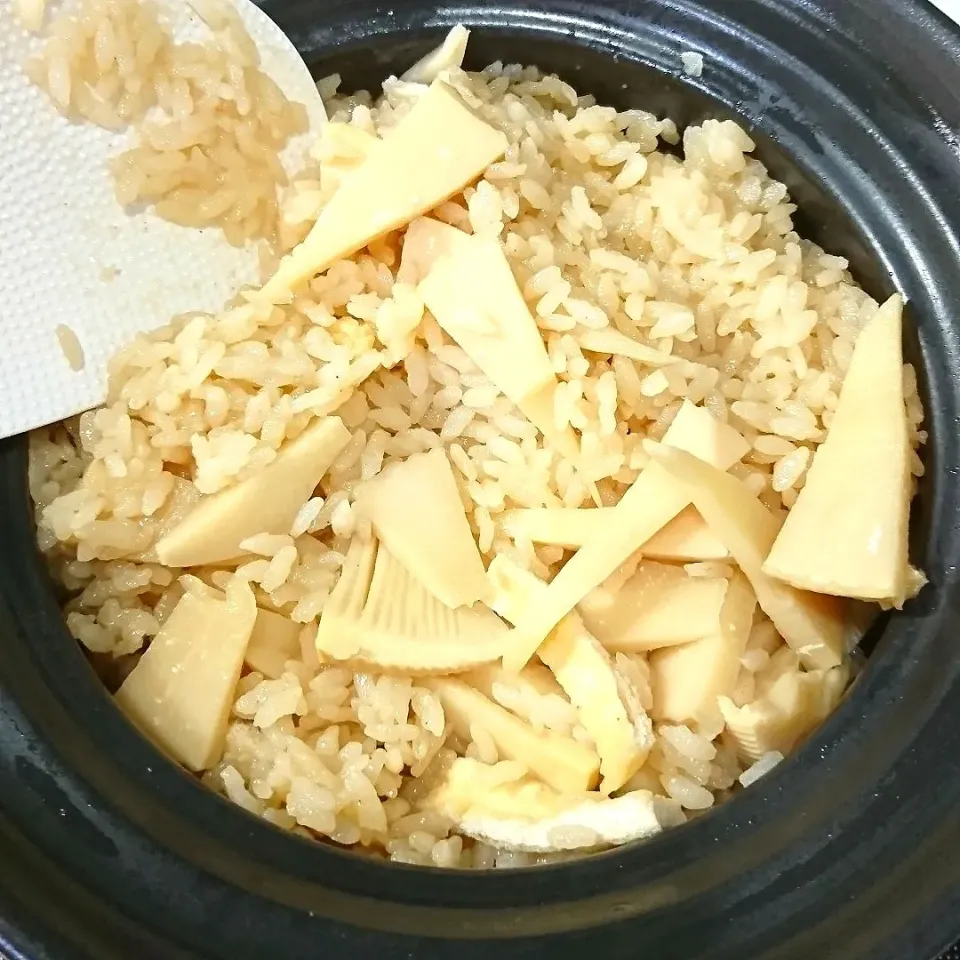 タケノコごはん🍚|しまだ ちえこさん