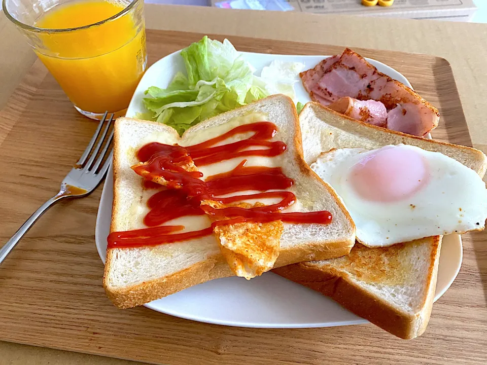 Snapdishの料理写真:4月9日朝ごはん|あきほさん