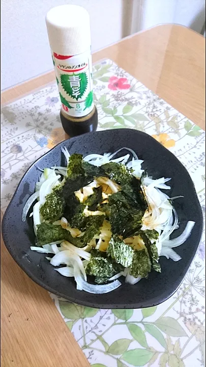 絹豆腐と玉ねぎのサラダ～海苔をまぶして～|みやさん