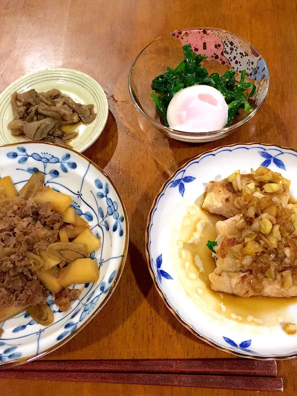 筍とニラの豚肉巻き香味だれ|なつこいっきママさん