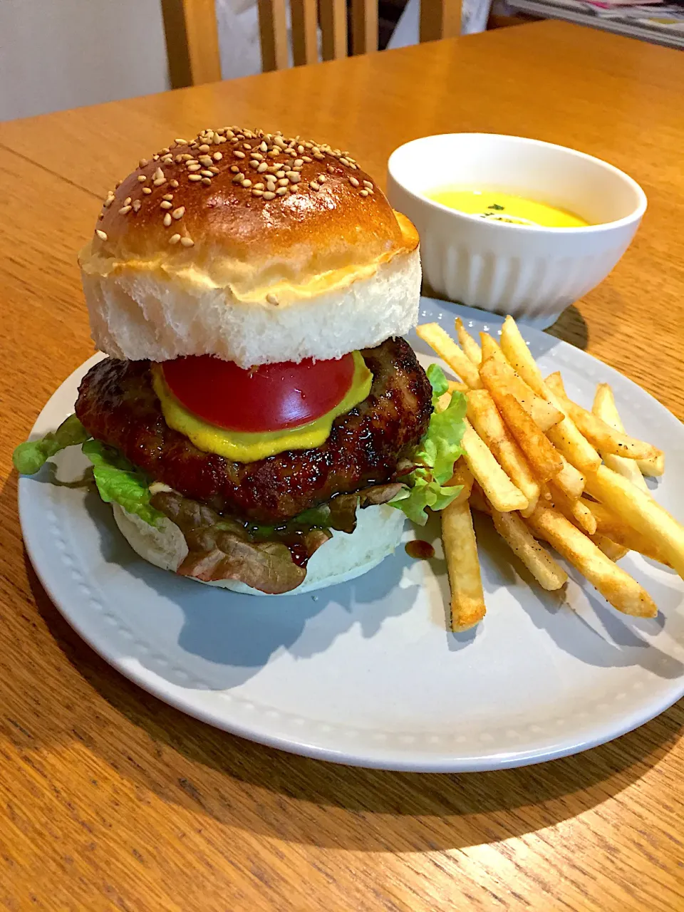 照り焼きハンバーガー|まつださんさん