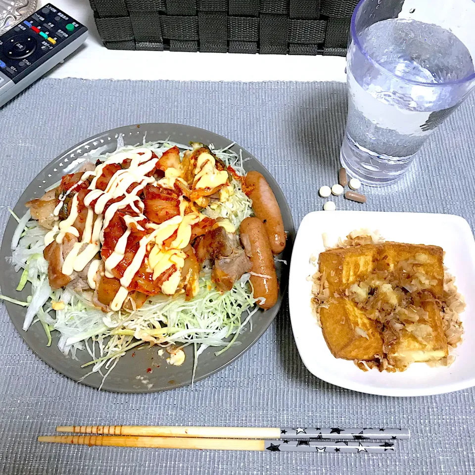 Snapdishの料理写真:チキンのキムマヨ焼き|うーちゃんさん