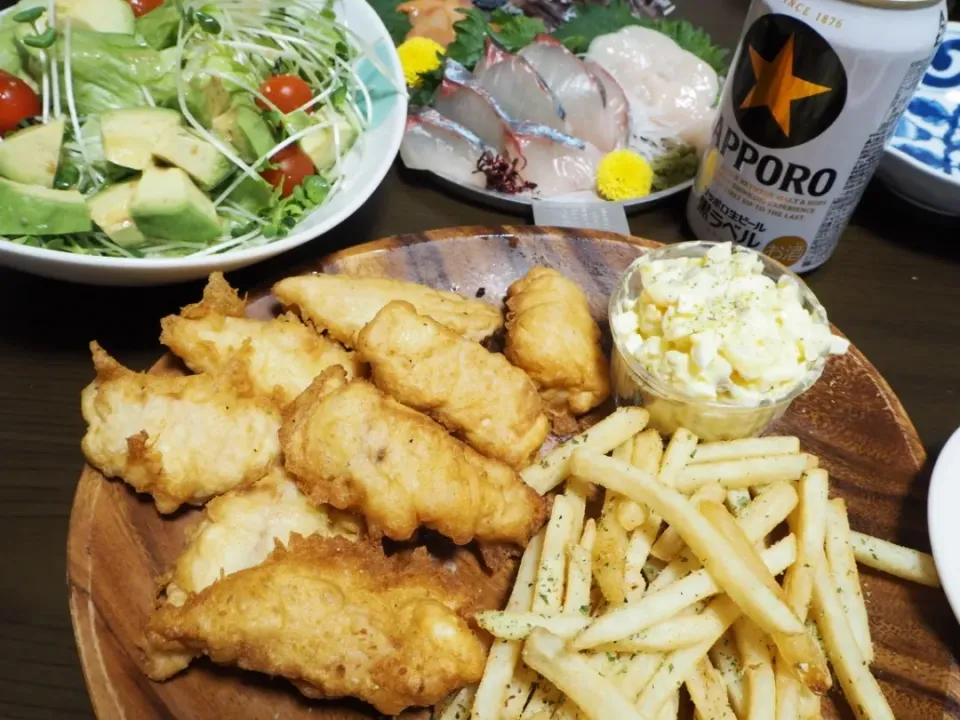 Snapdishの料理写真:fish and chips|みりんさん