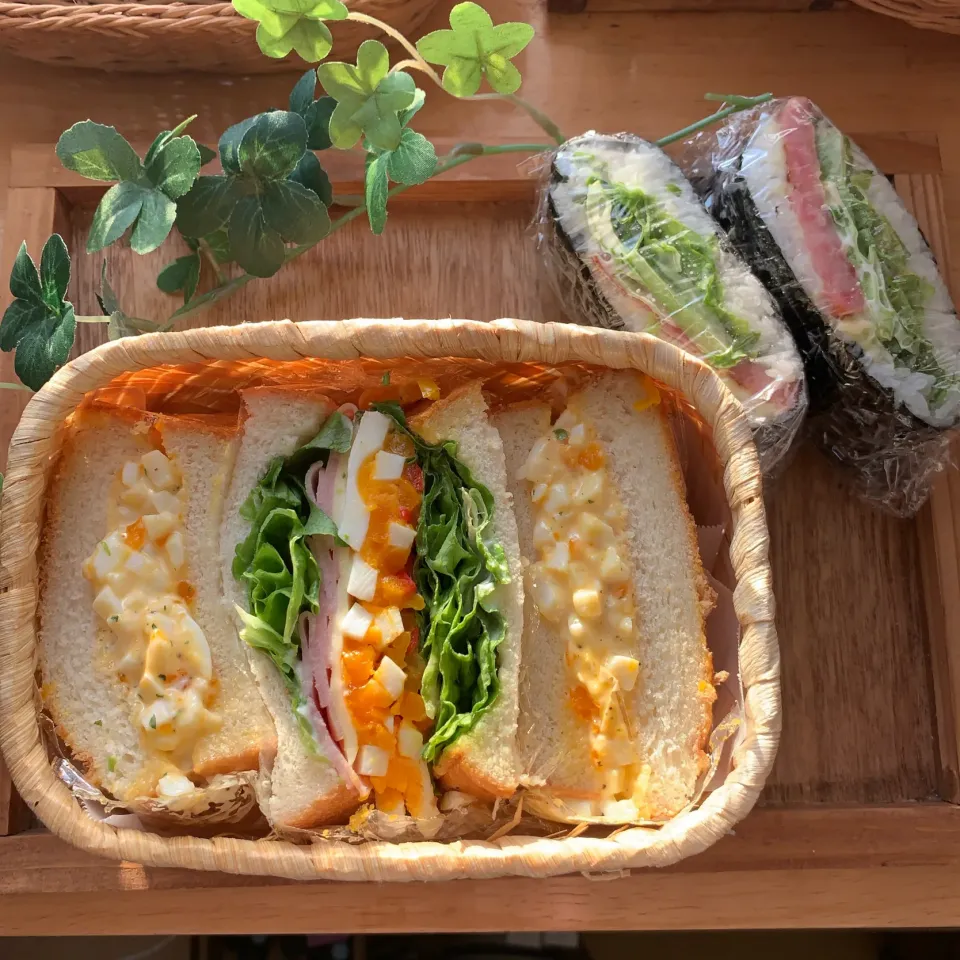 Snapdishの料理写真:✎サンドイッチ弁当✎|meitomamaさん