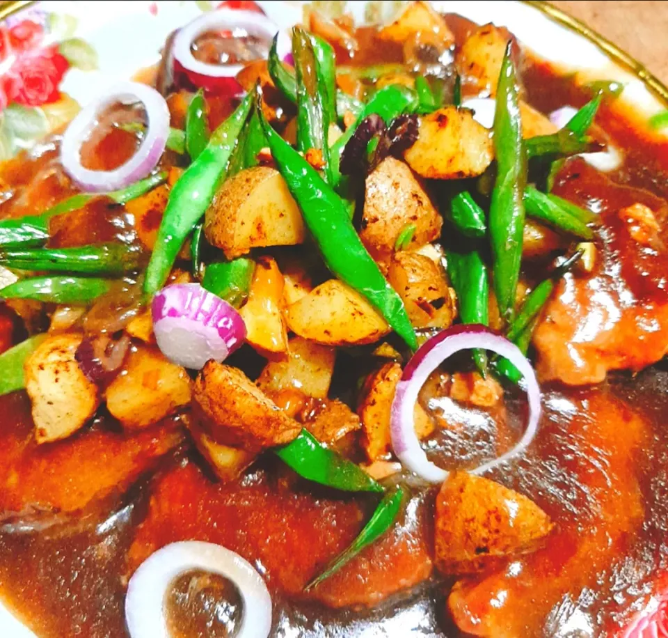 Pork Steak with Veggies🥰|luisa's apronさん