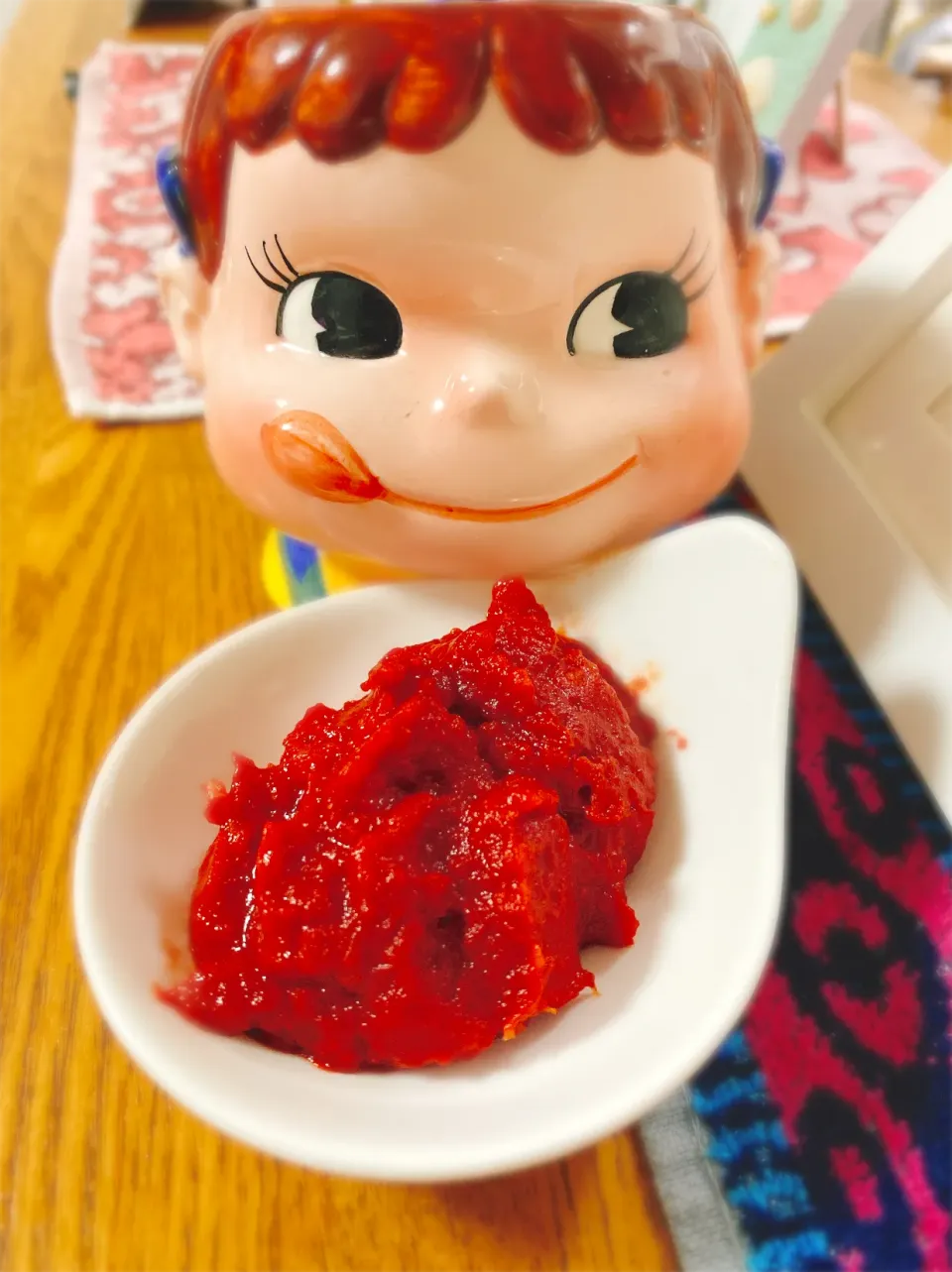 Snapdishの料理写真:トマトピューレで♡自家製トマトケチャップ。|ぽき。さん