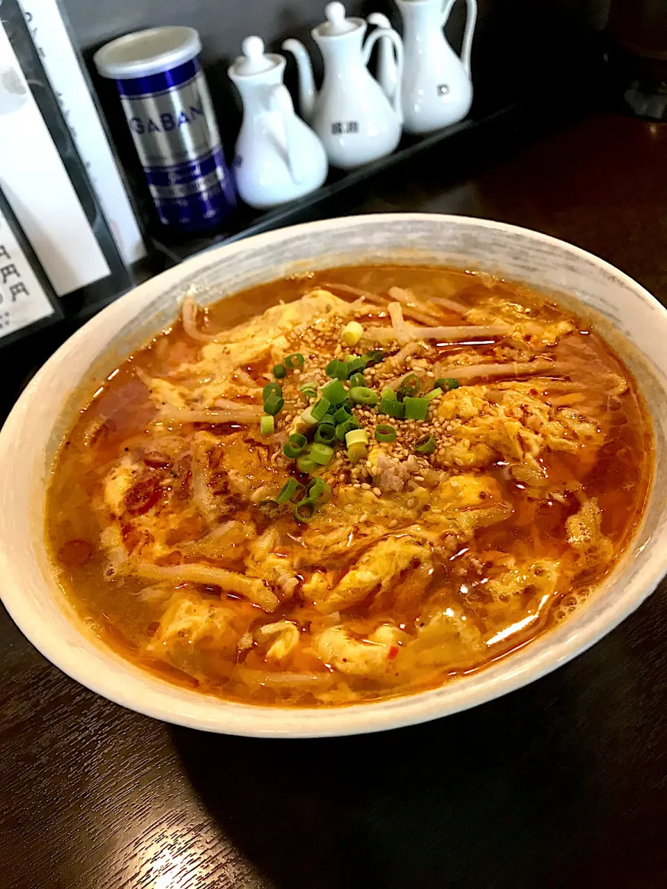 Snapdishの料理写真:✨辛々卵とじラーメン✨|中さんさん