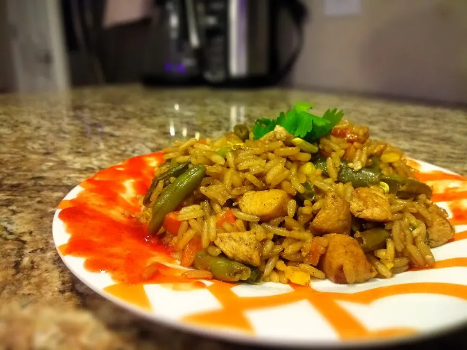  Busy Mom's Chicken fried rice|MaggieH17さん