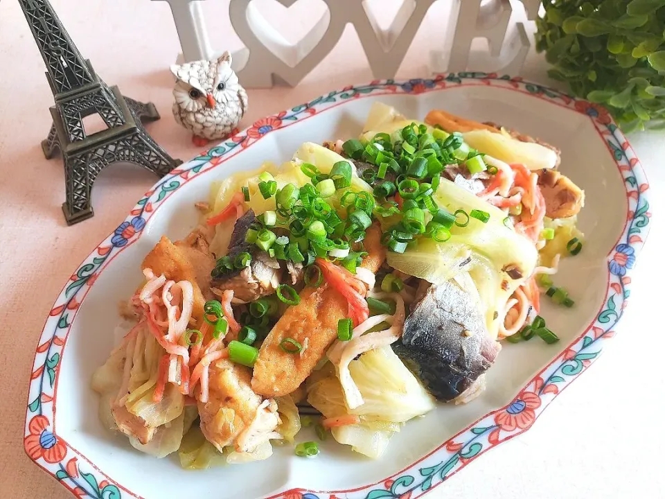 ♡さばの水煮缶と春キャベツの炒め物♡|ずんこたんさん