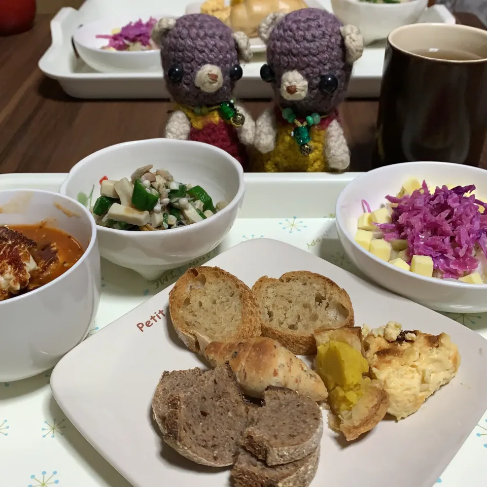 Snapdishの料理写真:あさごぱん。(*´꒳`*)|chagashiさん