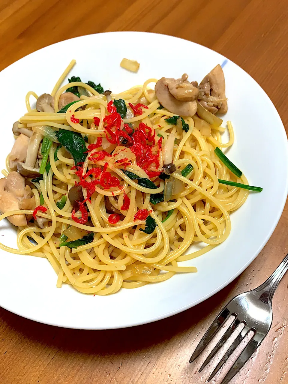 父ちゃん作　バター醤油でからめたパスタ　for 休日ランチ|Mzkさん