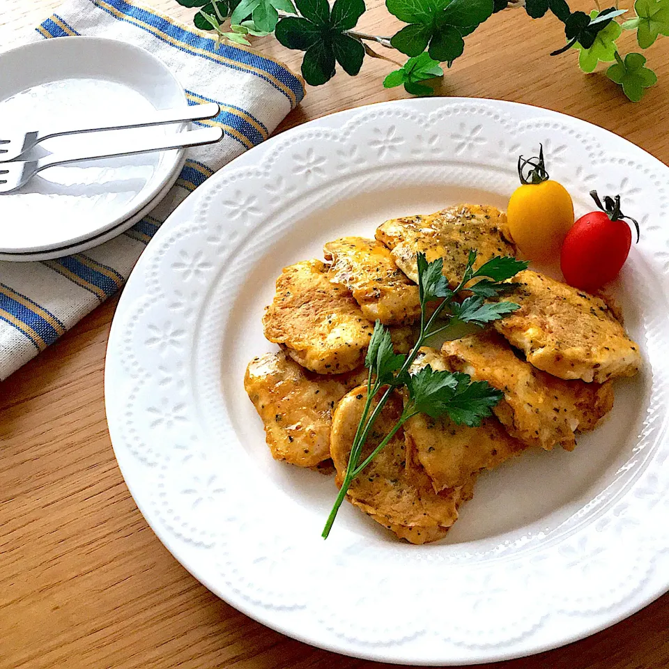 ID:389886                                                      #鶏ささみのカレーチーズピカタ 💕|ともきーた (伊藤 智子)さん