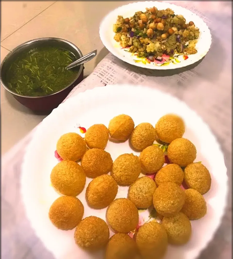 homemade pani puri during lockdown is the best thing u can have😍😍😍|Poojaさん