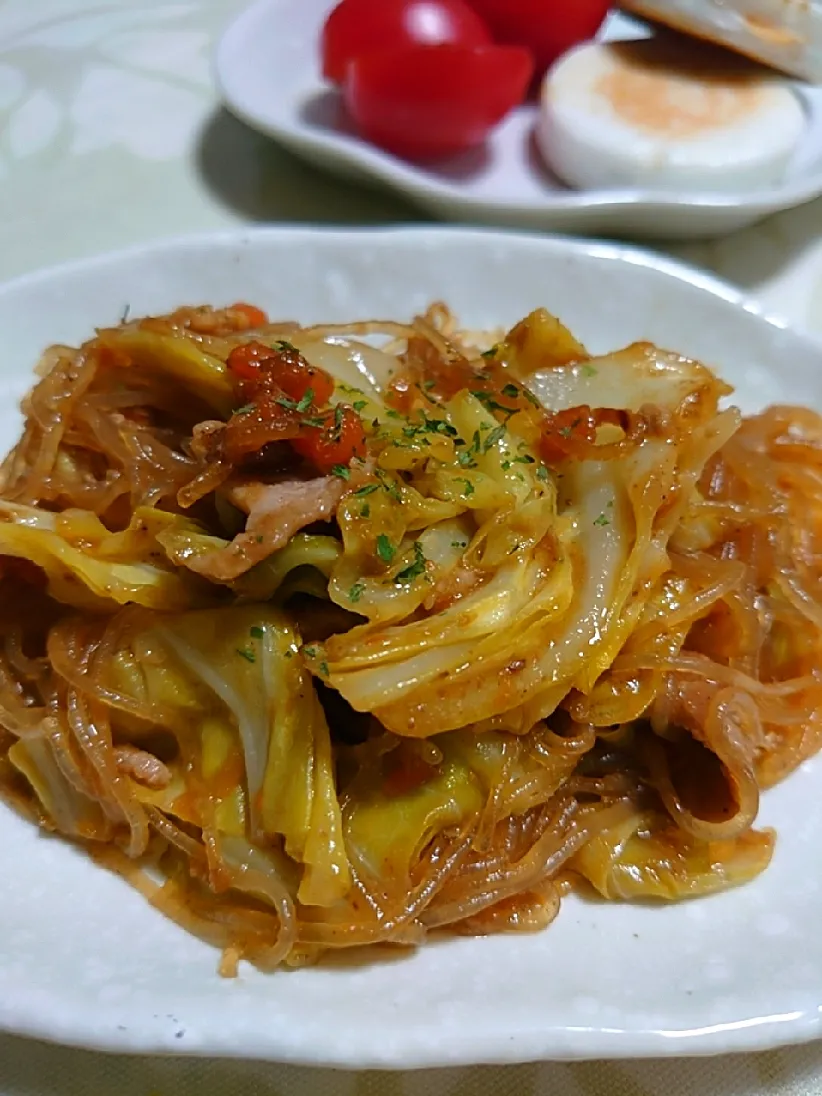 キャベツと春雨の炒め物|🍒ふみりん🍒さん