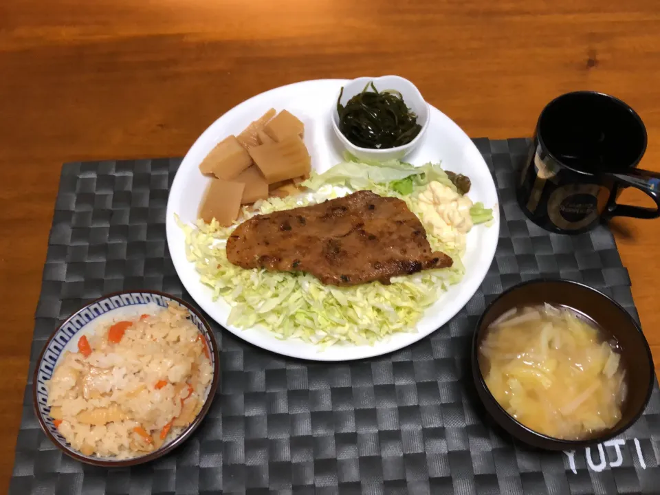 Ohana夕食　豚肉のニンニク味噌焼き|Ohanaさん