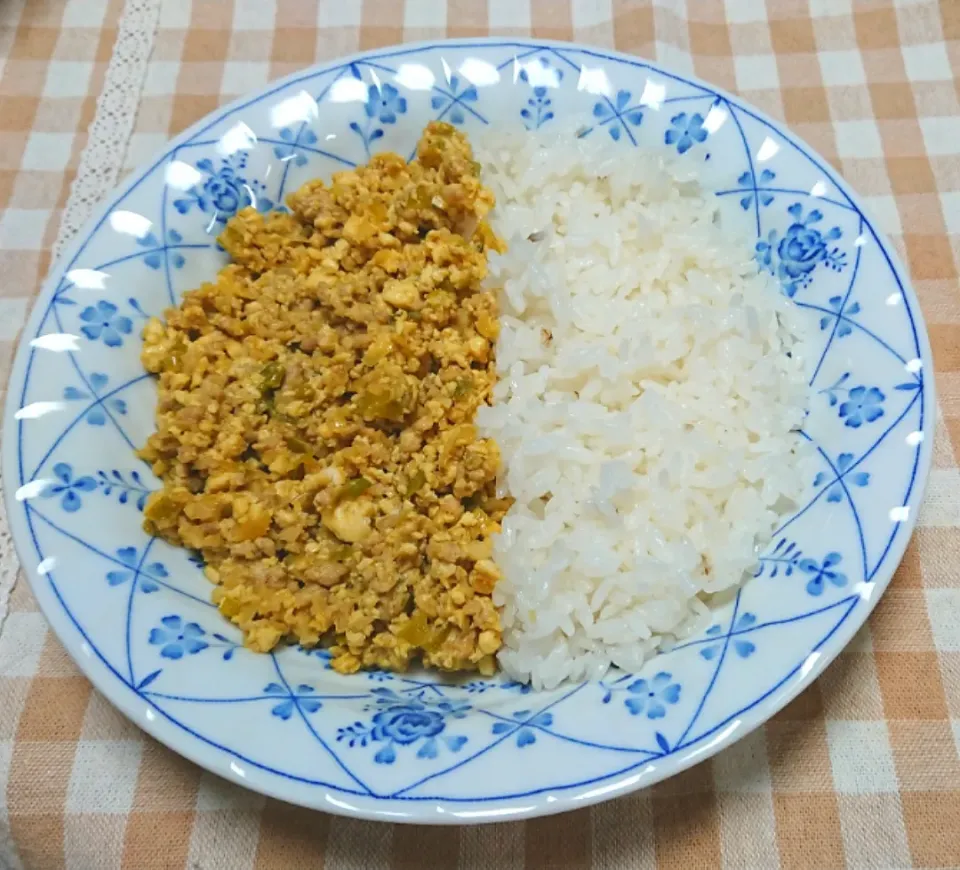 Snapdishの料理写真:豆腐の中華風ドライカレー|☆ちび☆さん