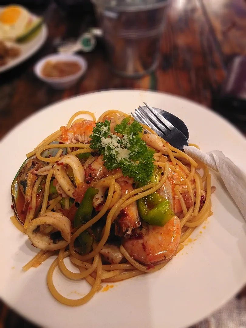 Spaghetti Aglio Olio (Malaysian Style)|Fadzil Abdullさん