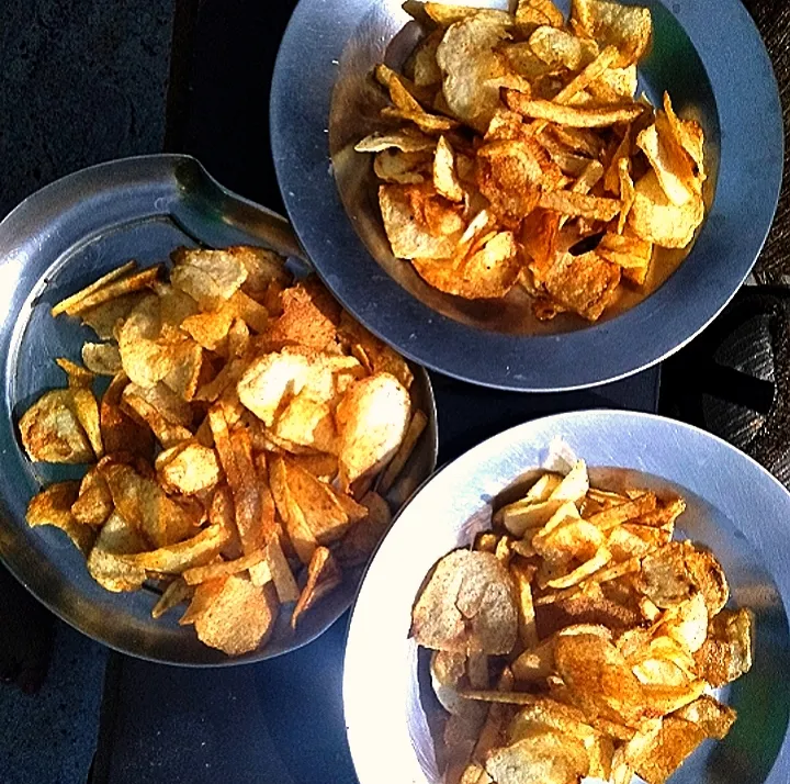 home made potato crisps|mycookeryalbumさん