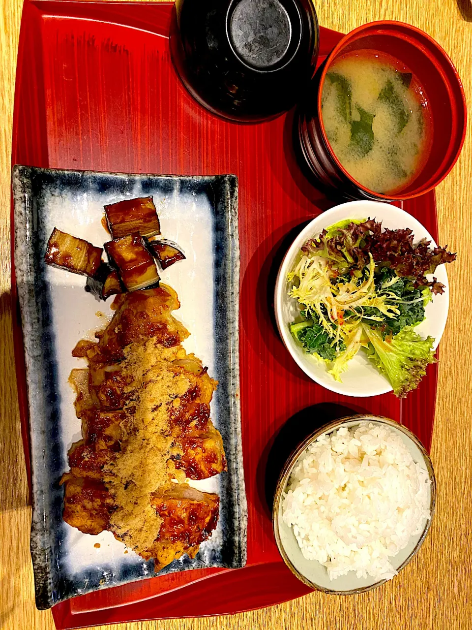 Japanese pork chop in miso and pork floss|skyblueさん