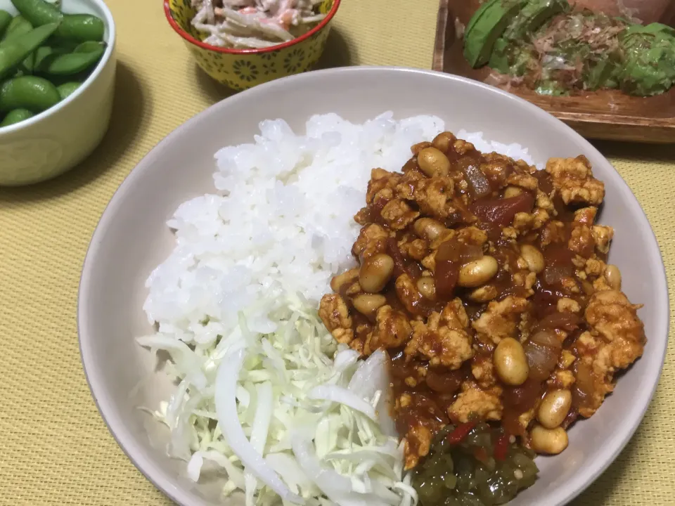 簡単豆腐とお豆のカレー|どりんさん