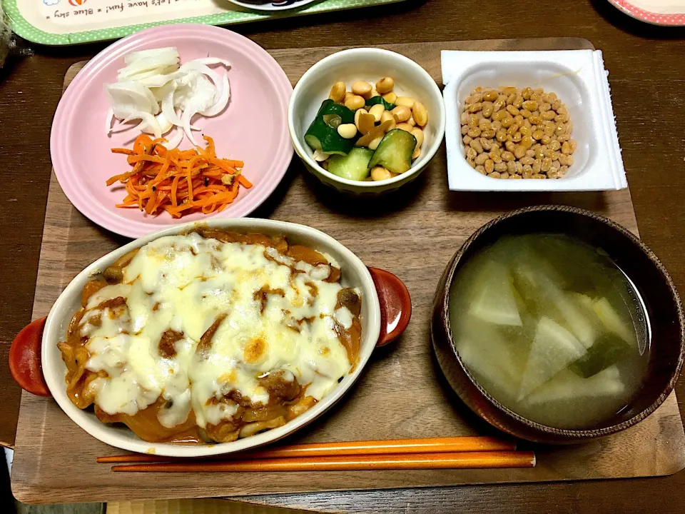 焼きハッシュドポークのご飯|みよさん