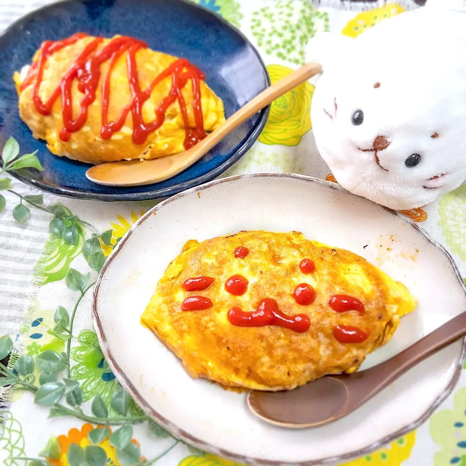 むすめランチのオムライス🍳|hari-co ＊ はりこさん