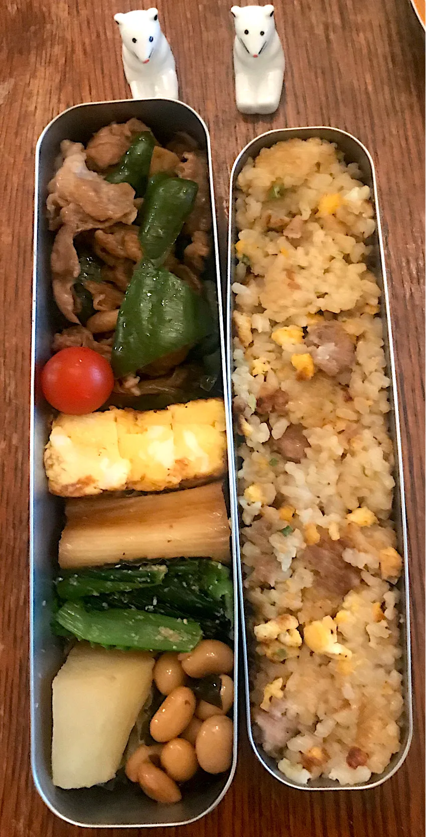 ランチ #炒飯  #お弁当  #お弁当記録  #サーモス  #炒飯弁当|小松菜さん