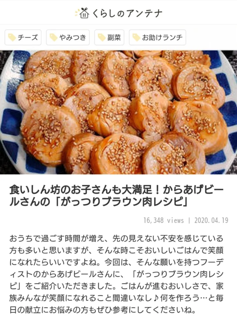 Snapdishの料理写真:食いしん坊からちゃんの♪がっつりブラウン肉レシピ特集|からあげビールさん