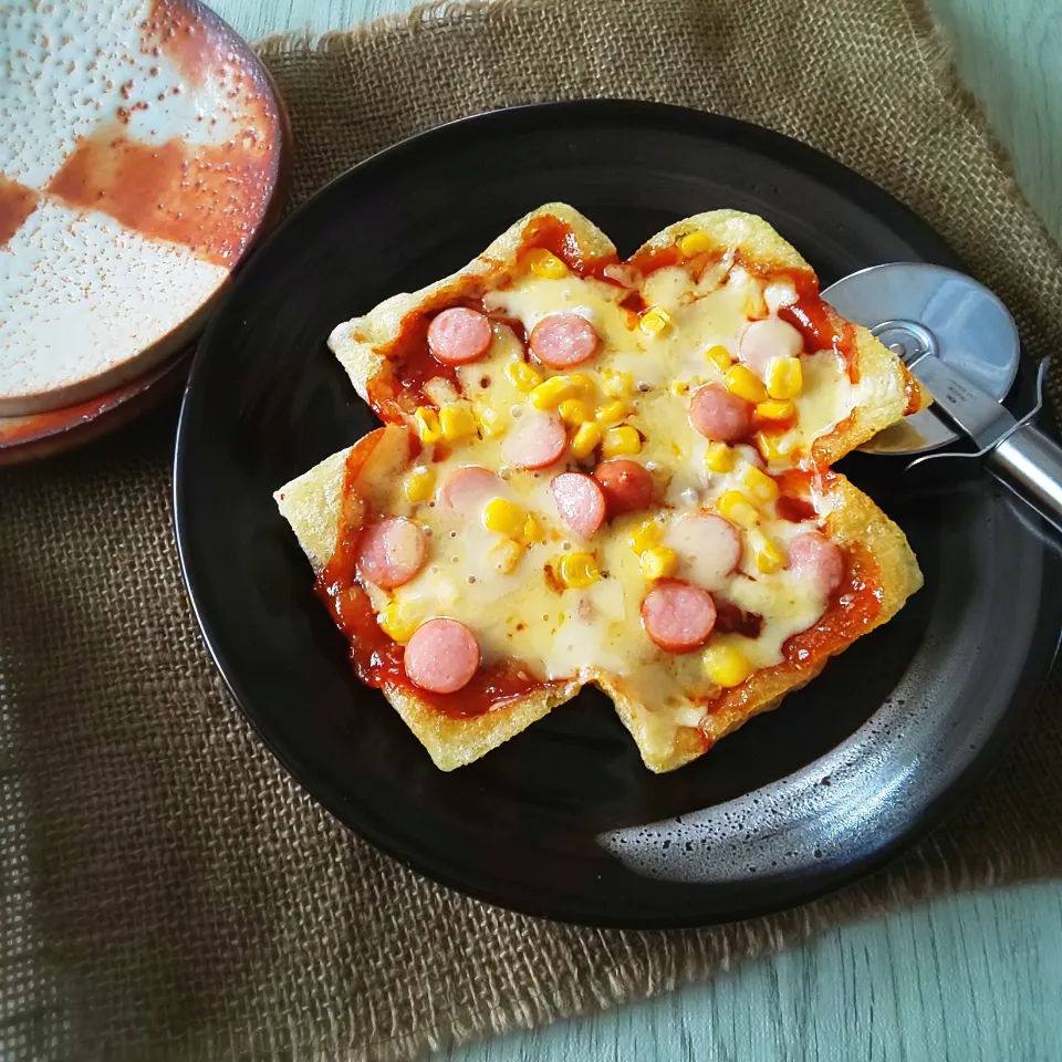 しゃぶしゃぶ餅でピザ🍕|真希さん